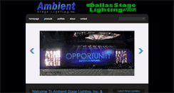 Desktop Screenshot of ambientstagelighting.com